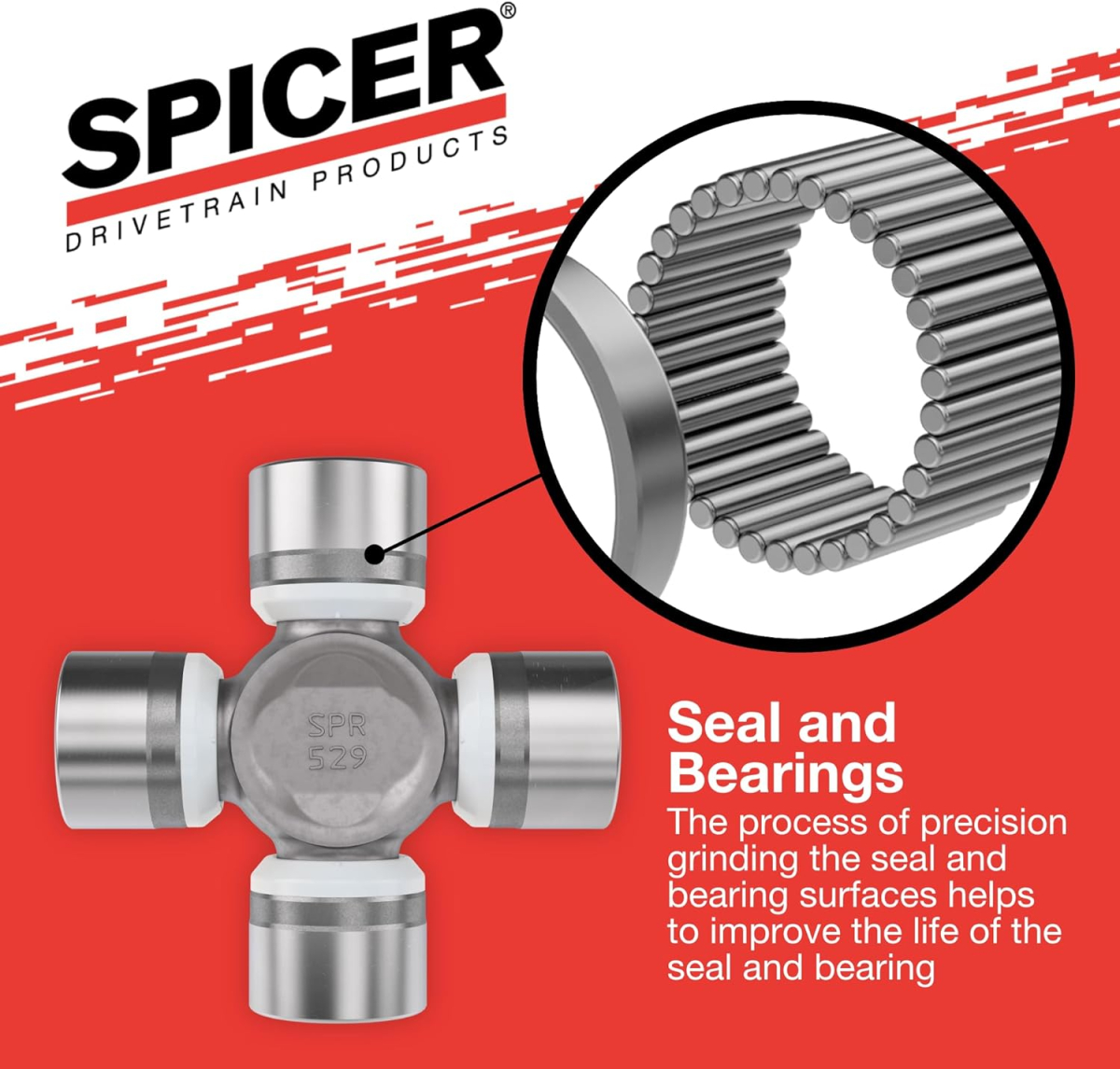 Crociera Spicer 5-760x per Semiassi Dana 30 e 44 (83x30mm)\nUniversal joint